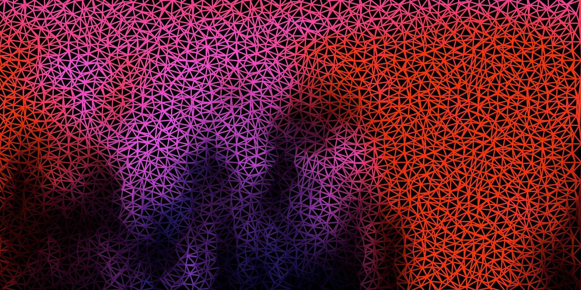 Dark pink red vector polygonal pattern