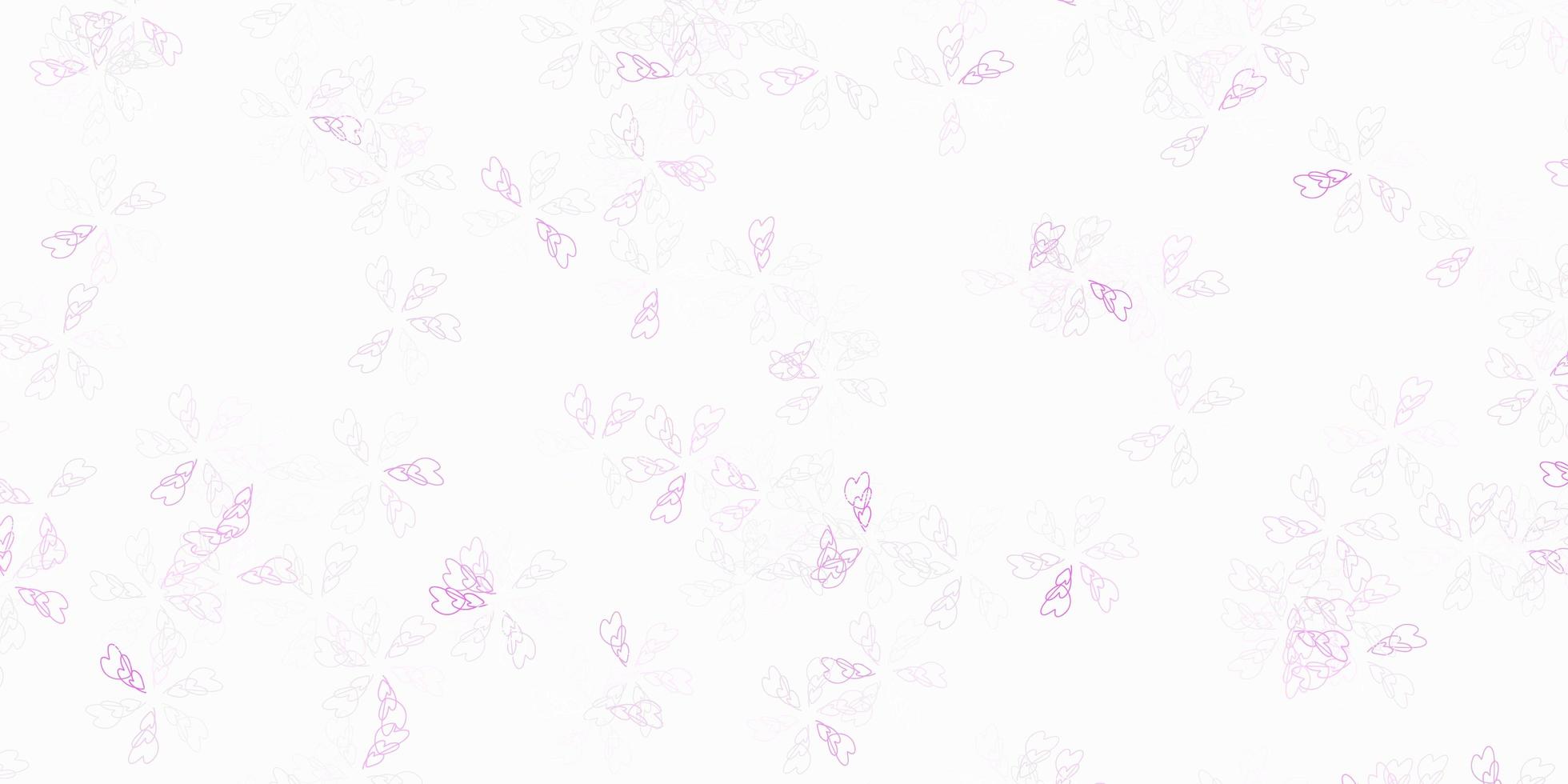 Light purple vector abstract background with leaves