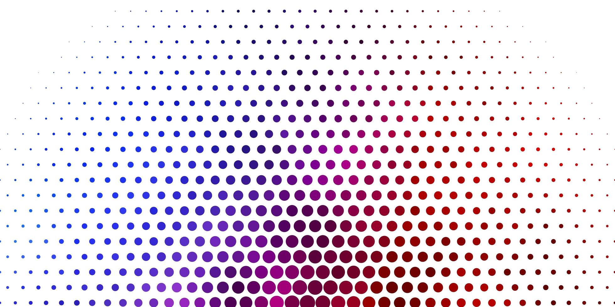 Light Blue Red vector pattern with spheres Colorful illustration with gradient dots in nature style Design for your commercials