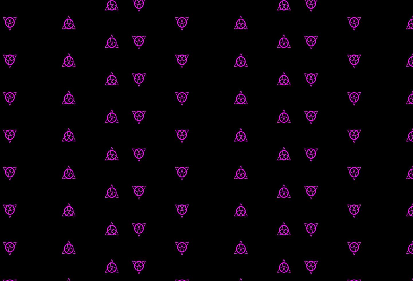 Dark Purple Pink vector pattern with magic elements