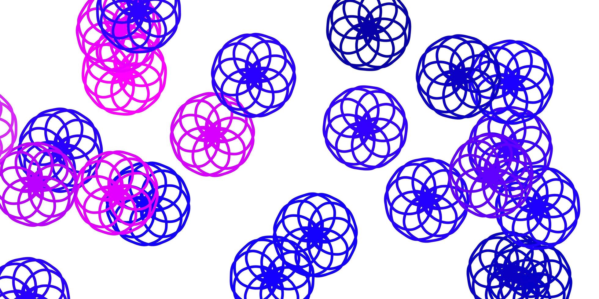 Light Purple Pink vector background with bubbles