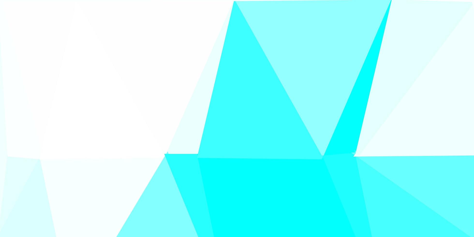 Light blue green vector gradient polygon layout