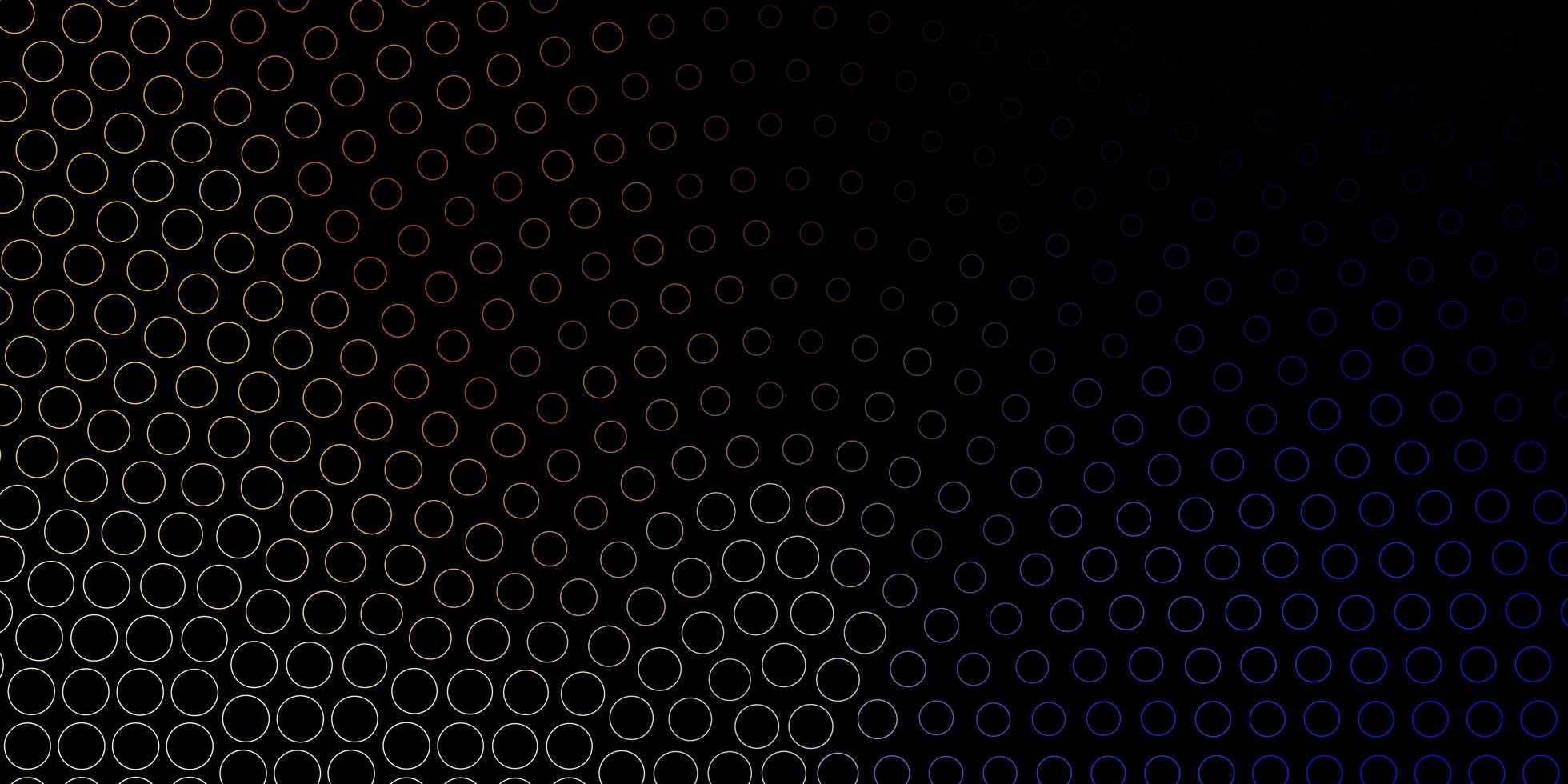 Dark Blue Yellow vector background with spots Abstract decorative design in gradient style with bubbles Pattern for wallpapers curtains