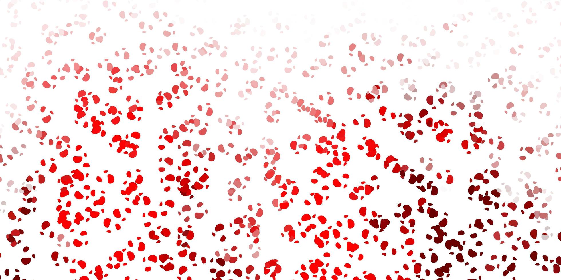 Light red vector background with random forms