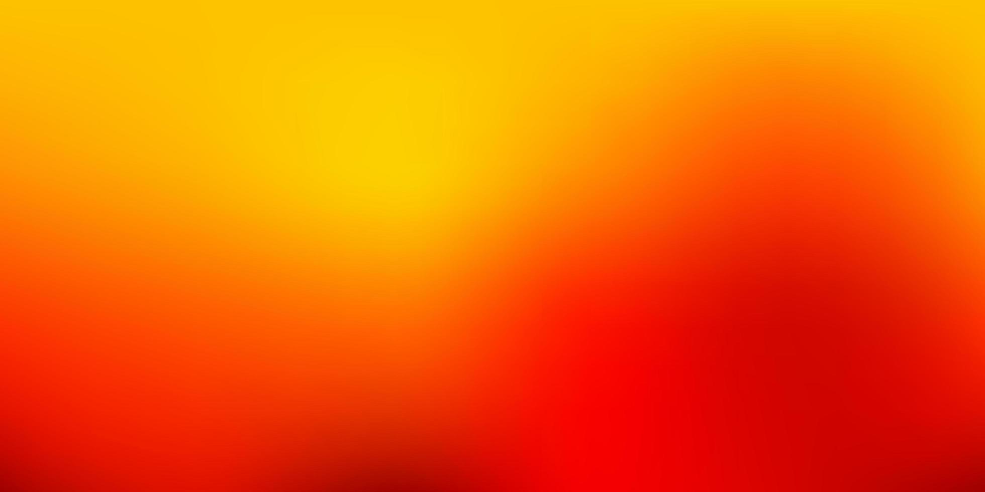 Dark Red Yellow vector abstract blur background