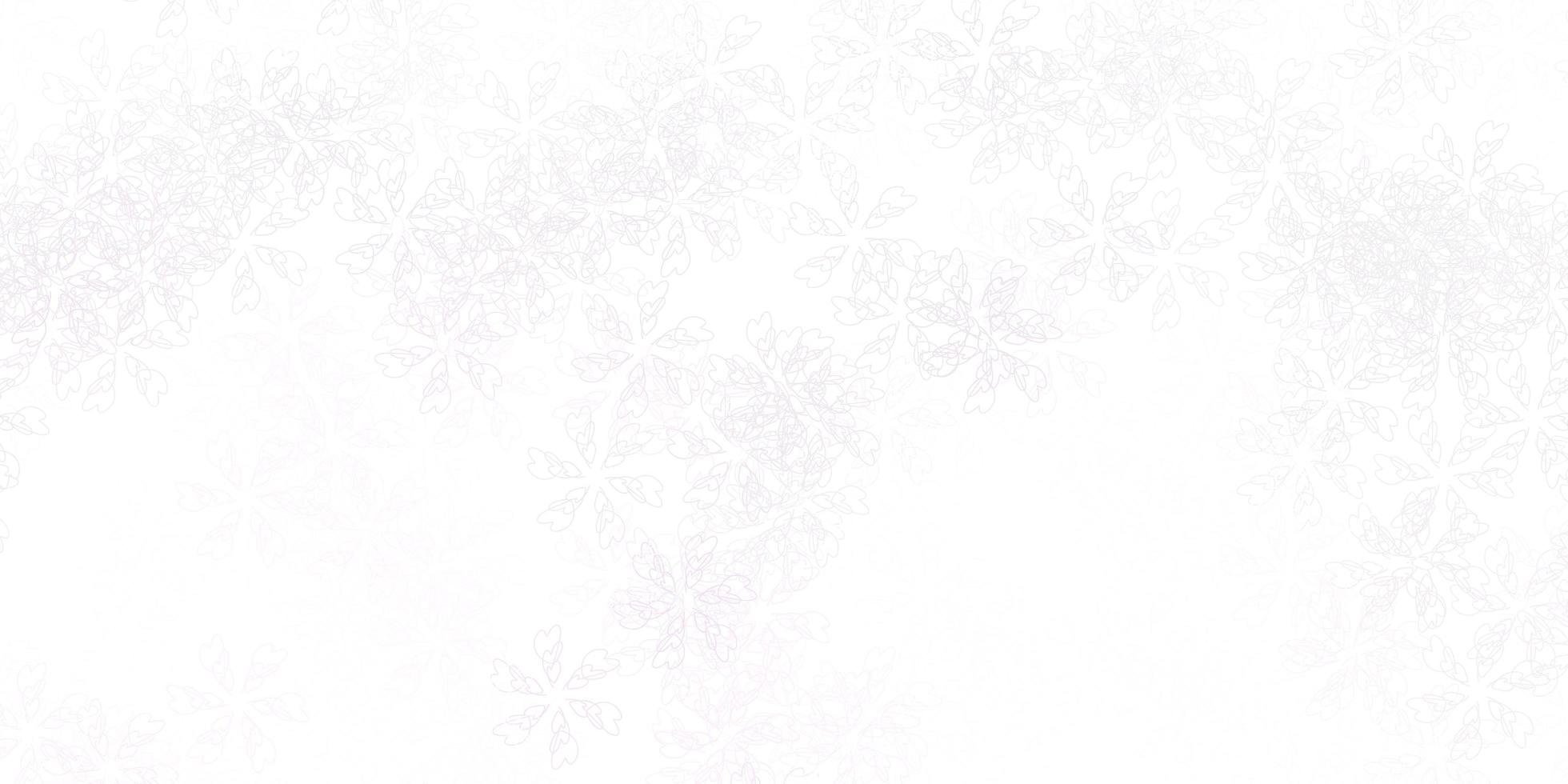 Light purple vector abstract template with leaves