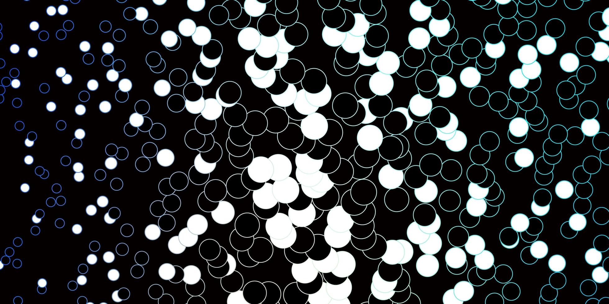 Dark Blue Yellow vector background with bubbles Illustration with set of shining colorful abstract spheres Pattern for booklets leaflets