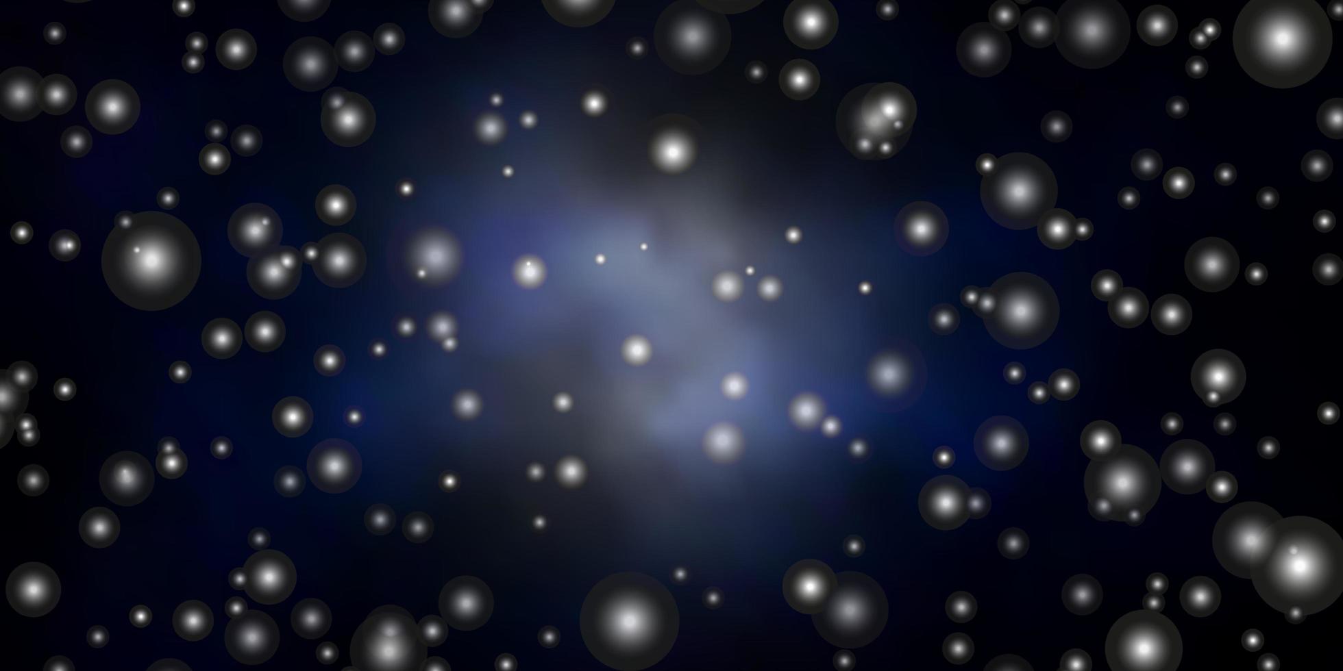 Dark BLUE vector background with small and big stars Shining colorful illustration with small and big stars Pattern for wrapping gifts