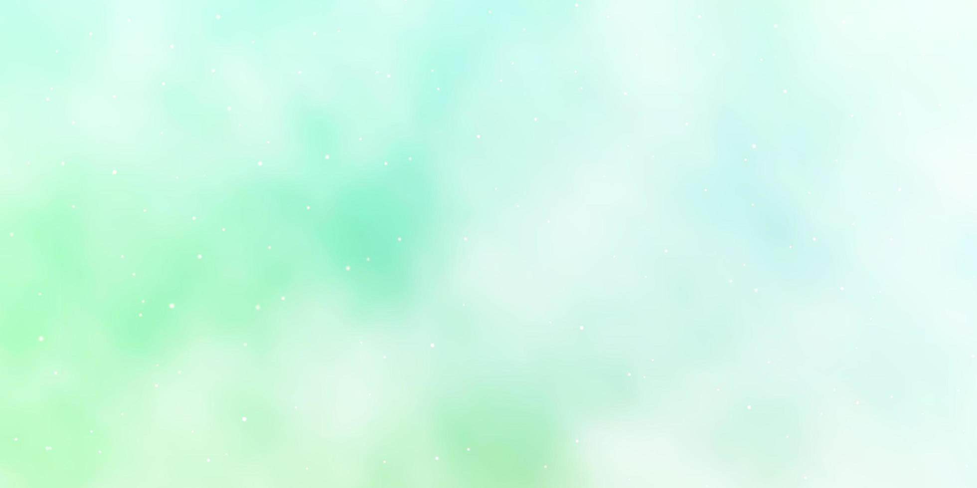 Light Green vector template with neon stars Colorful illustration with