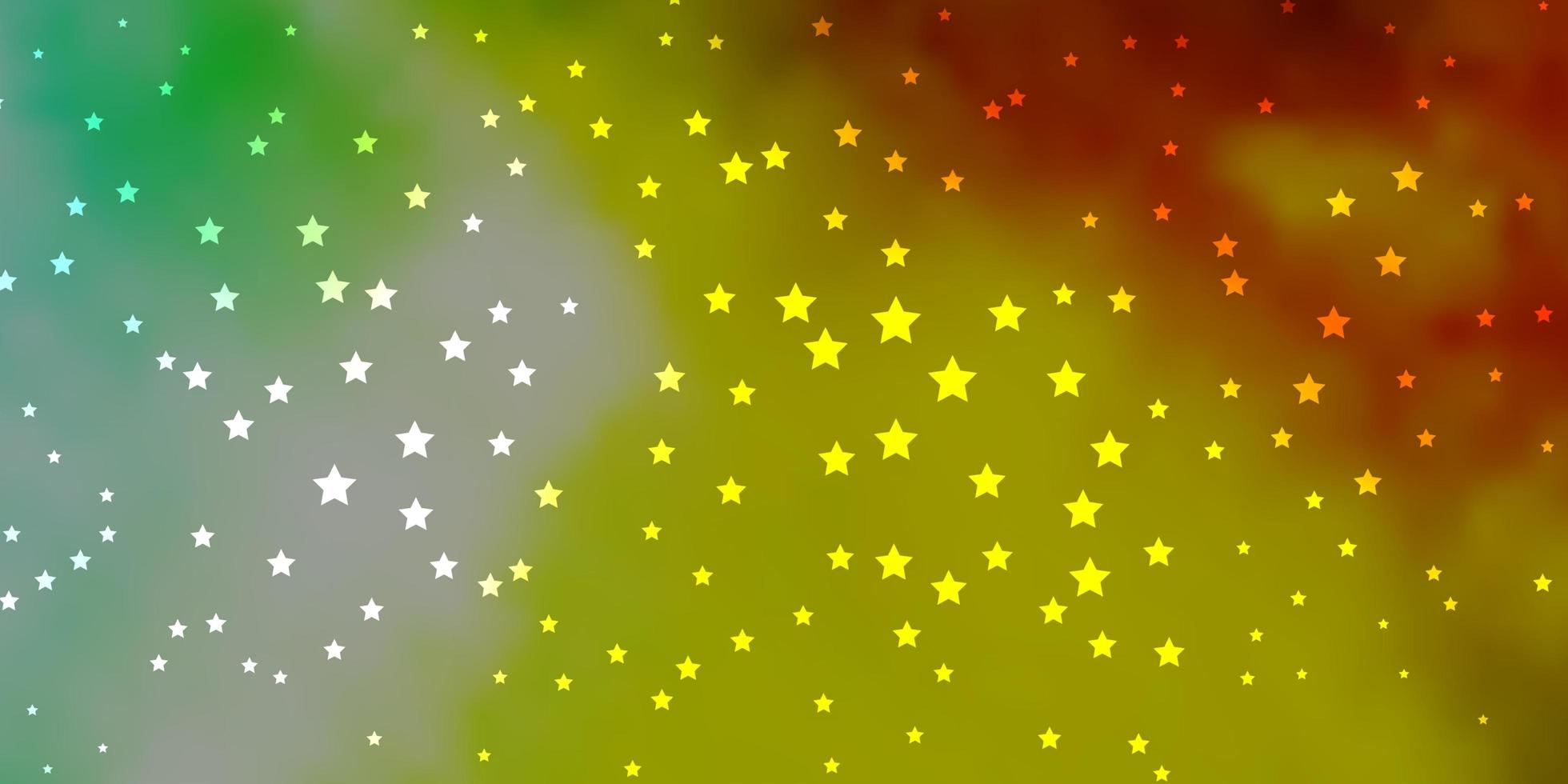 textura de vector amarillo verde oscuro con hermosas estrellas ilustración abstracta geométrica moderna con estrellas mejor diseño para su banner de cartel publicitario