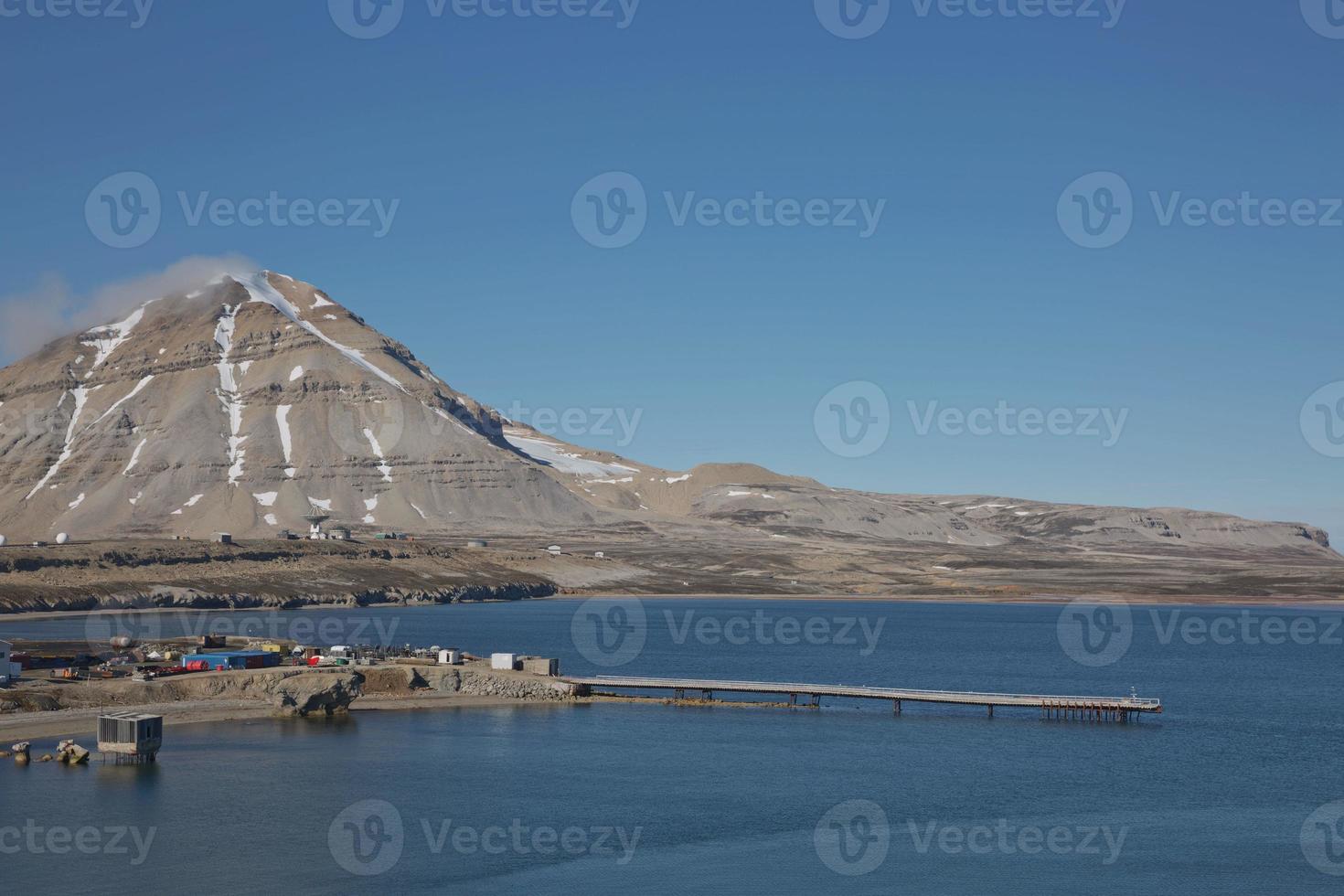 The town of Ny Alesund in Svalbard, Norway photo