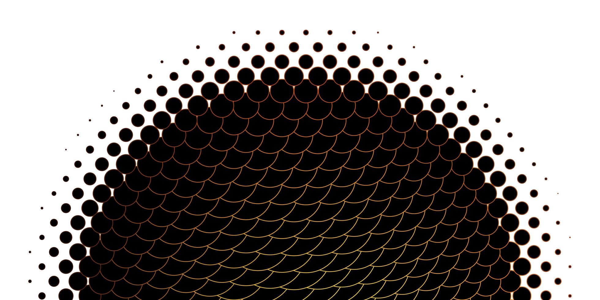 Light Orange vector template with circles Colorful illustration with gradient dots in nature style Pattern for booklets leaflets