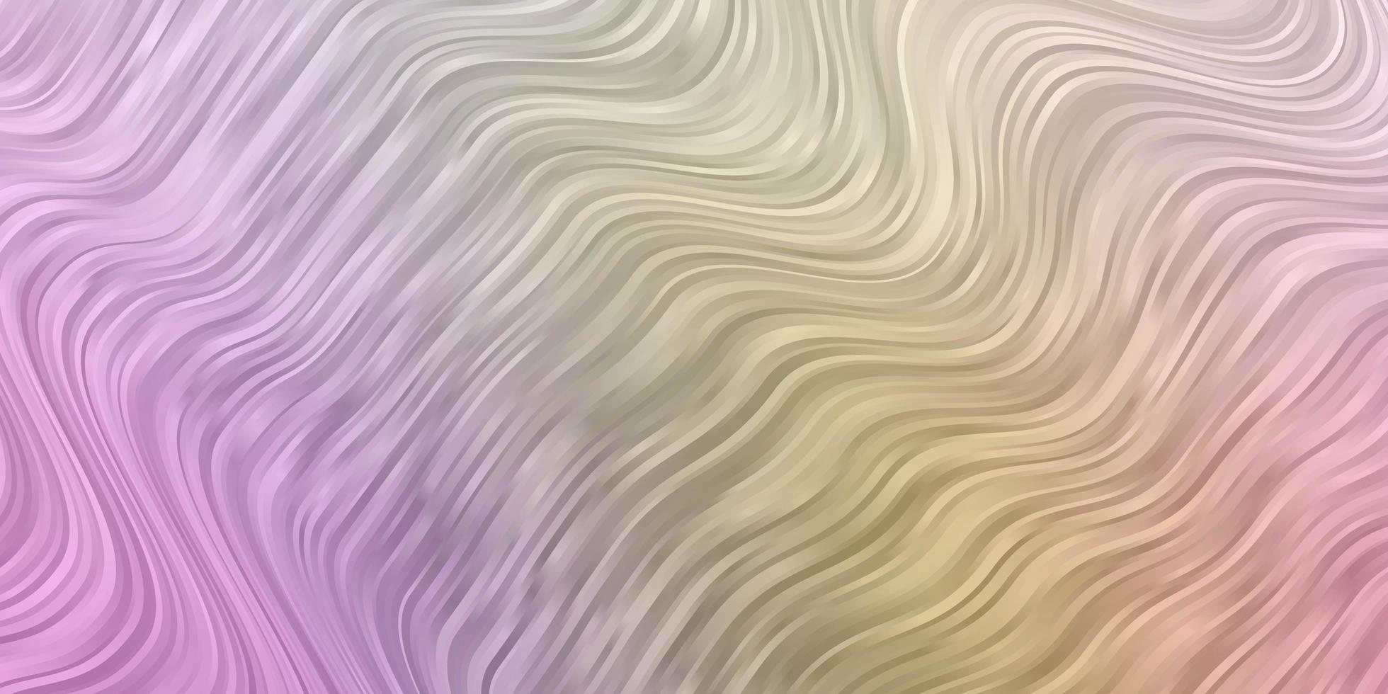 Light Multicolor vector template with curves Bright sample with colorful bent lines shapes Template for your UI design