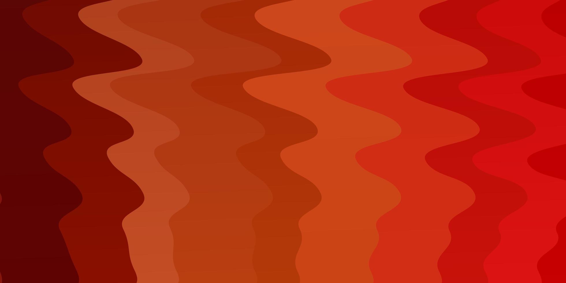 Fondo de vector naranja claro con arcos nueva ilustración colorida con plantilla de líneas dobladas para teléfonos móviles