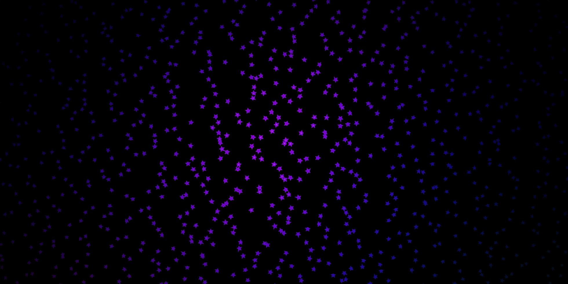 Dark Pink Blue vector pattern with abstract stars Blur decorative design in simple style with stars Best design for your ad poster banner