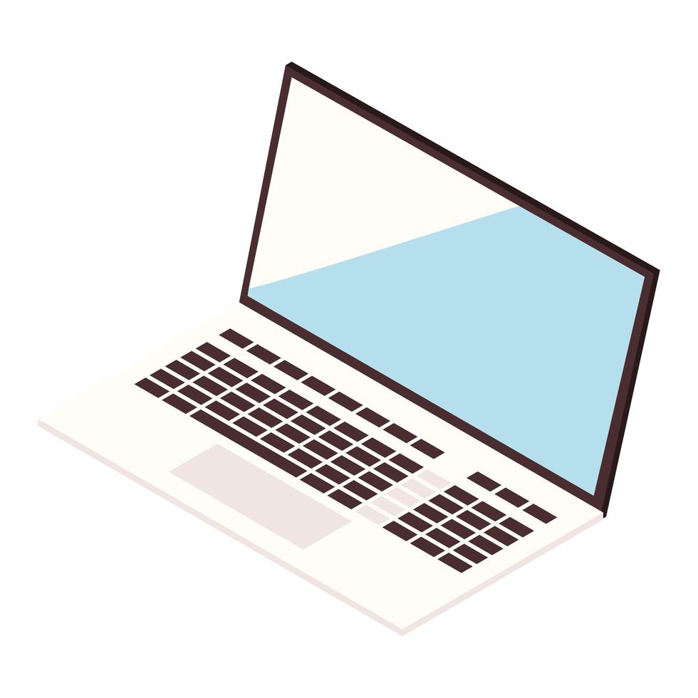 laptop computer icon vector