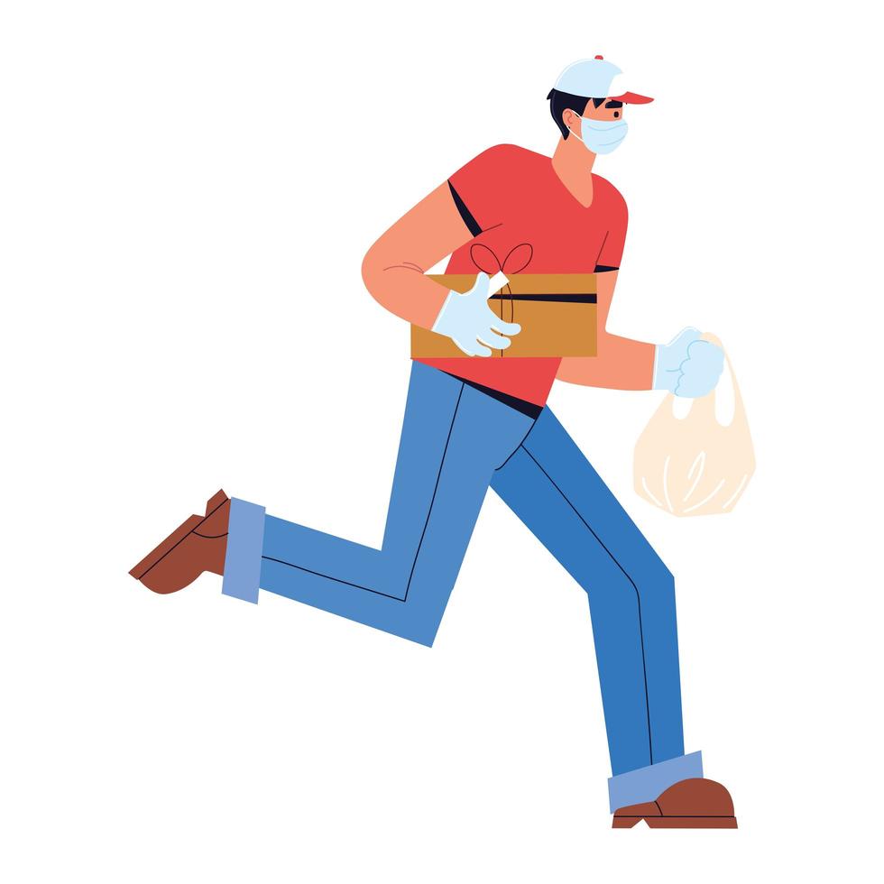 courier worker character vector