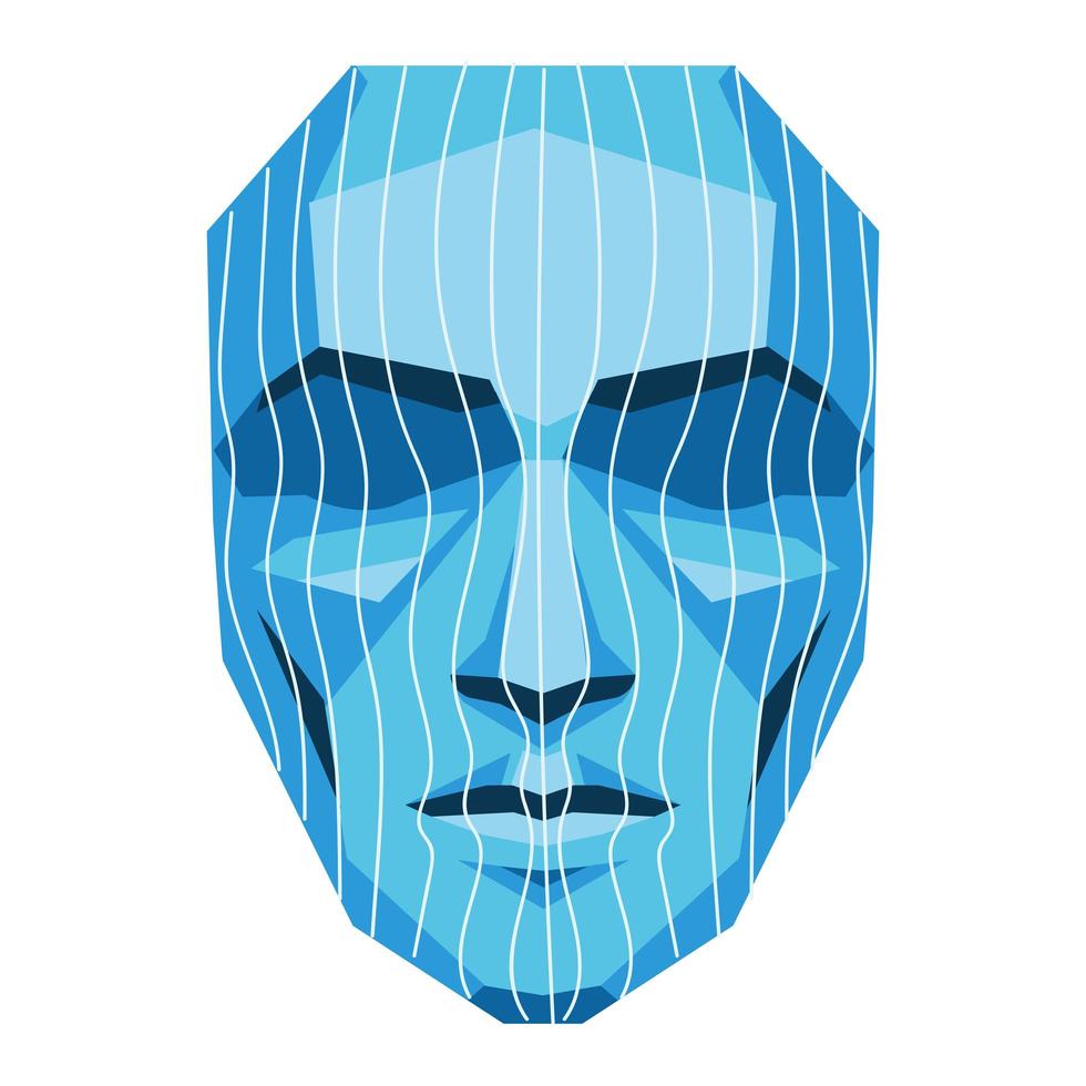 biometric face scanning vector