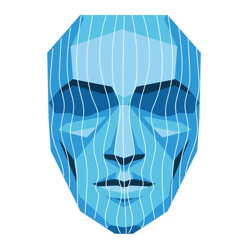 biometric face scanning vector