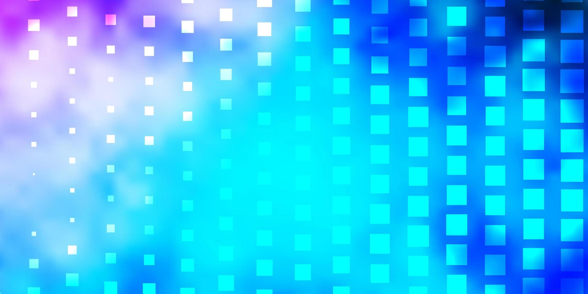 patrón de vector azul rosa claro en estilo cuadrado ilustración de degradado abstracto con patrón de rectángulos de colores para folletos de negocios folletos