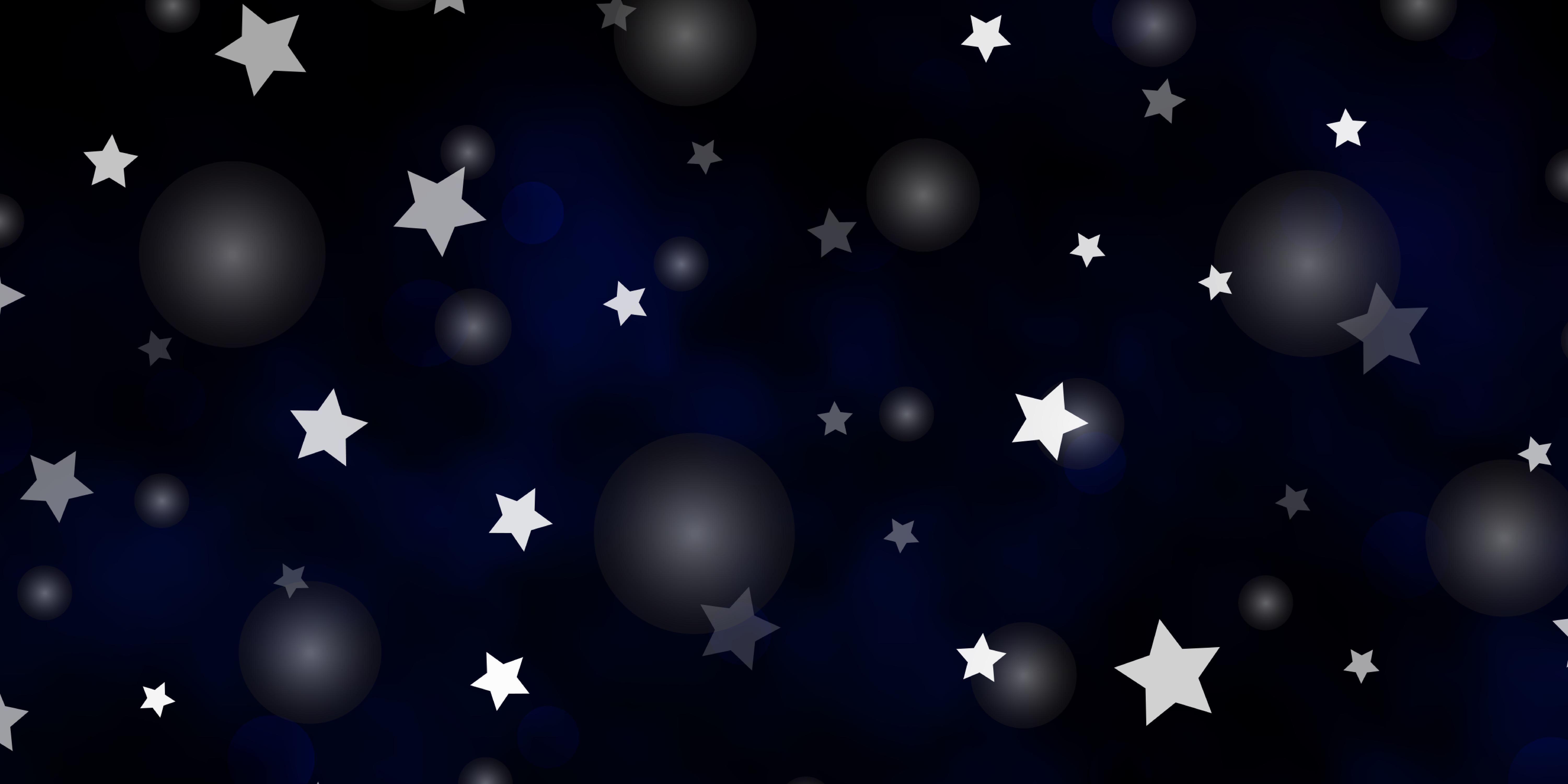 Dark BLUE vector layout with circles stars Colorful disks stars on simple  gradient background Design for wallpaper fabric makers 2626656 Vector Art  at Vecteezy