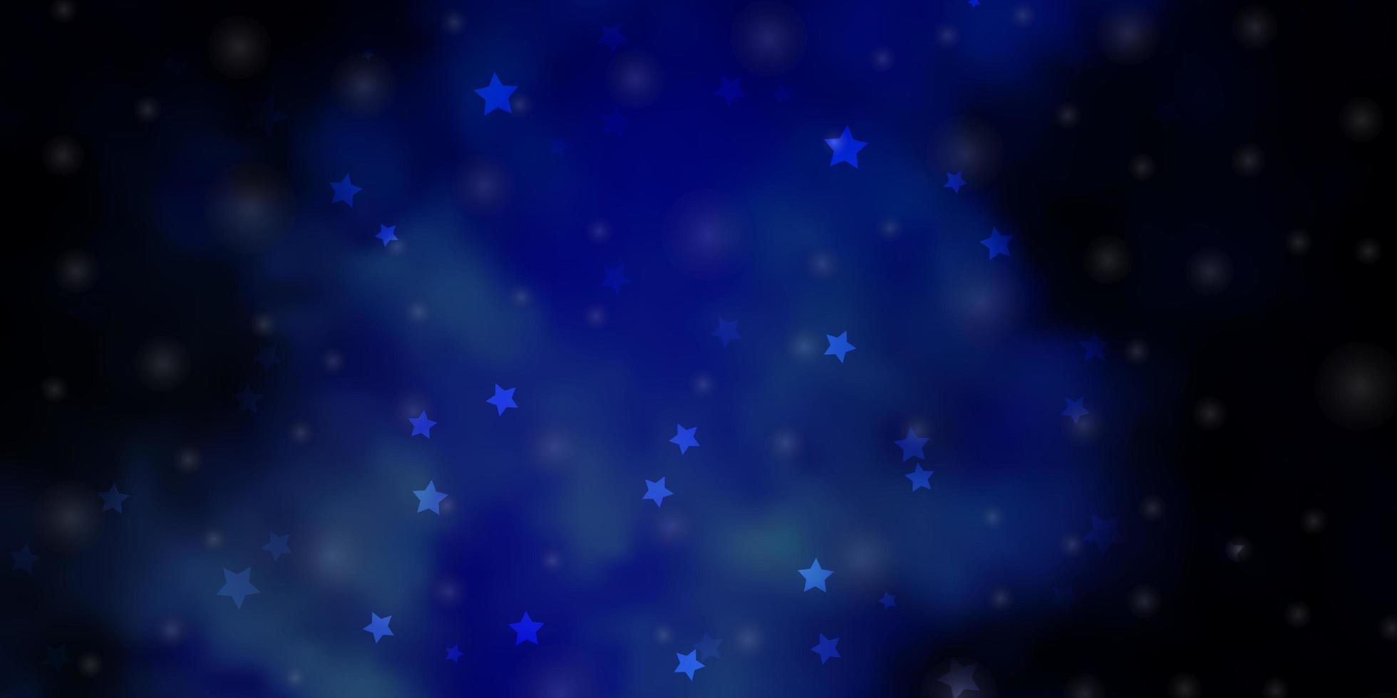 patrón de vector azul oscuro con estrellas abstractas ilustración abstracta geométrica moderna con tema de estrellas para teléfonos celulares