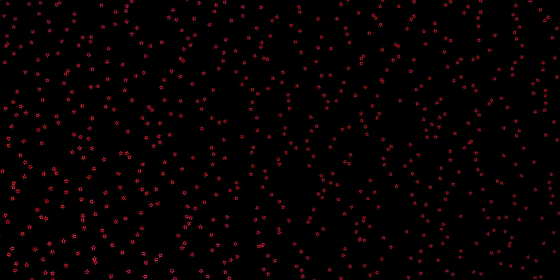 Dark Red vector template with neon stars Blur decorative design in simple style with stars Best design for your ad poster banner