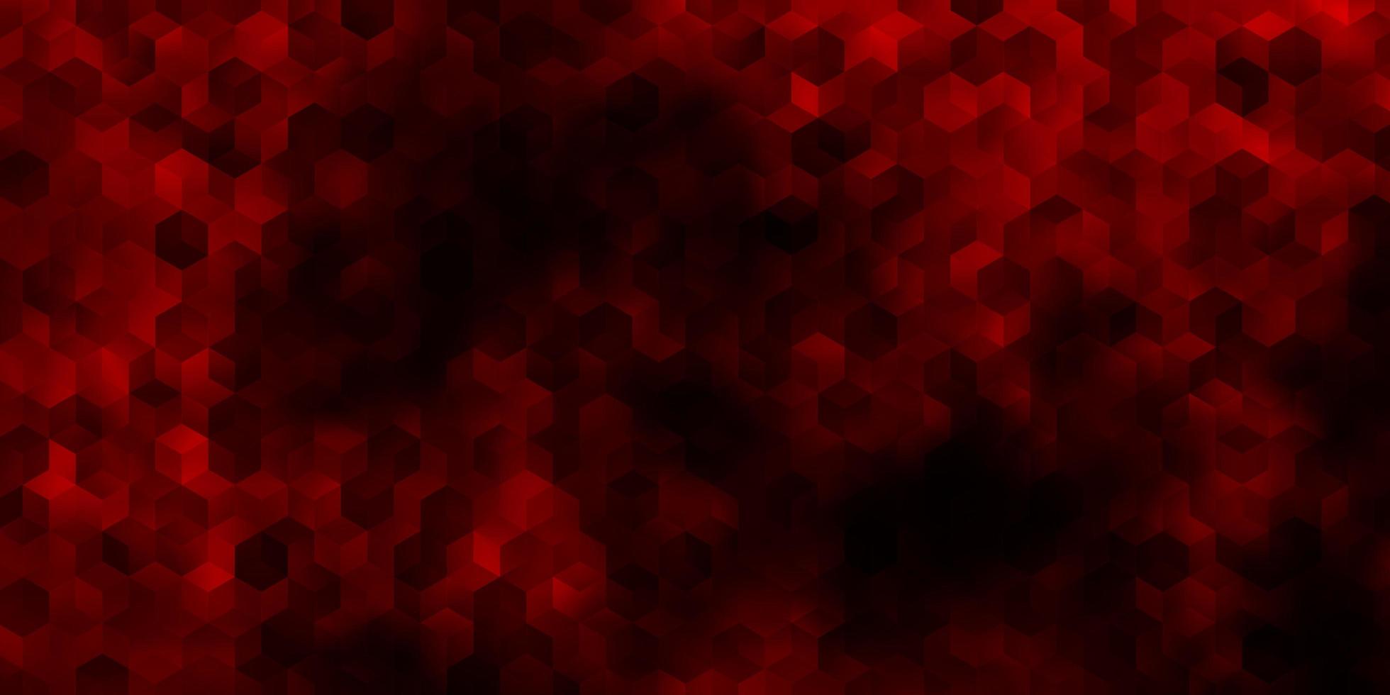 plantilla de vector rojo claro en estilo hexagonal