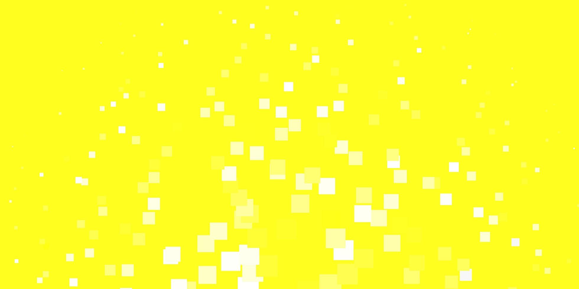 textura de vector amarillo claro en estilo rectangular nueva ilustración abstracta con patrón de formas rectangulares para páginas de destino de sitios web