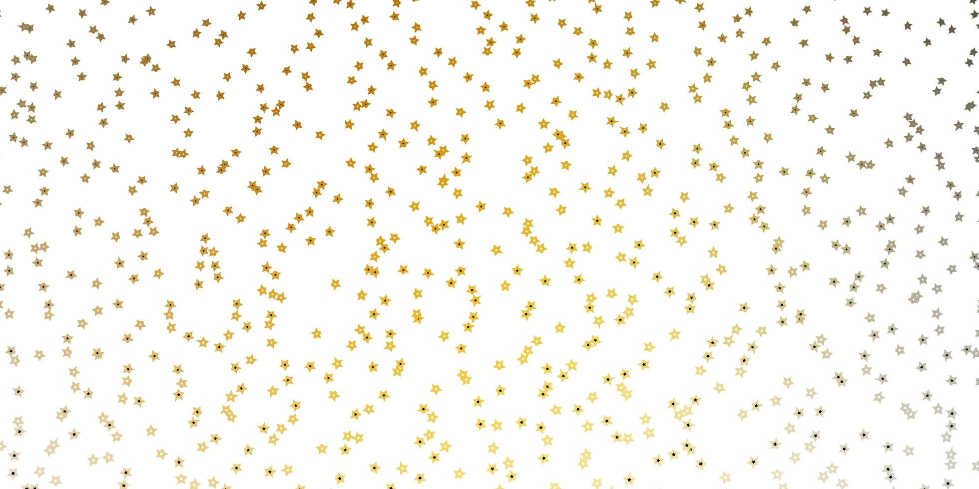 Dark Yellow vector pattern with abstract stars Blur decorative design in simple style with stars Design for your business promotion