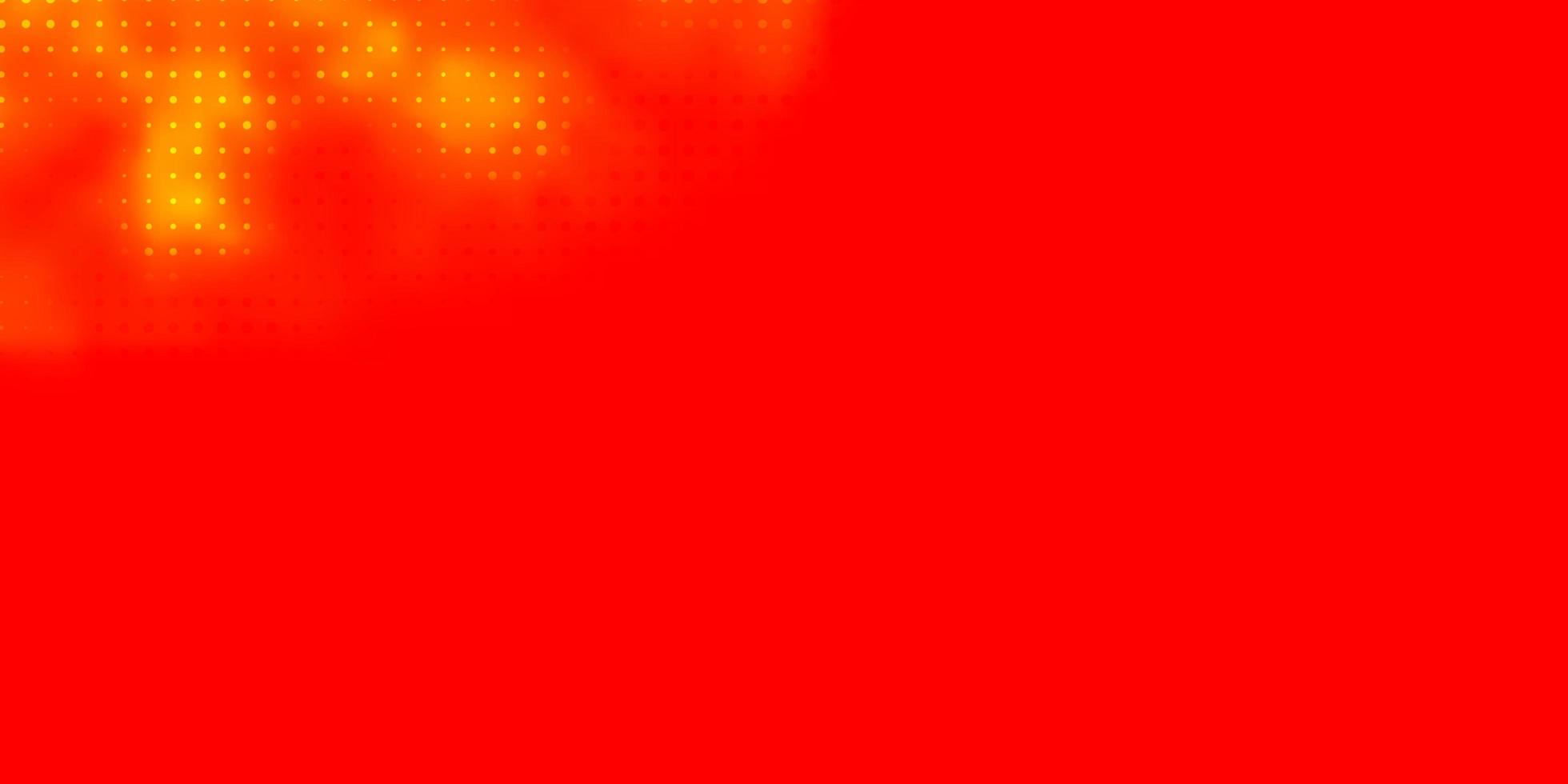textura de vector amarillo rojo claro con discos ilustración abstracta con manchas de colores en el patrón de estilo de la naturaleza para sitios web