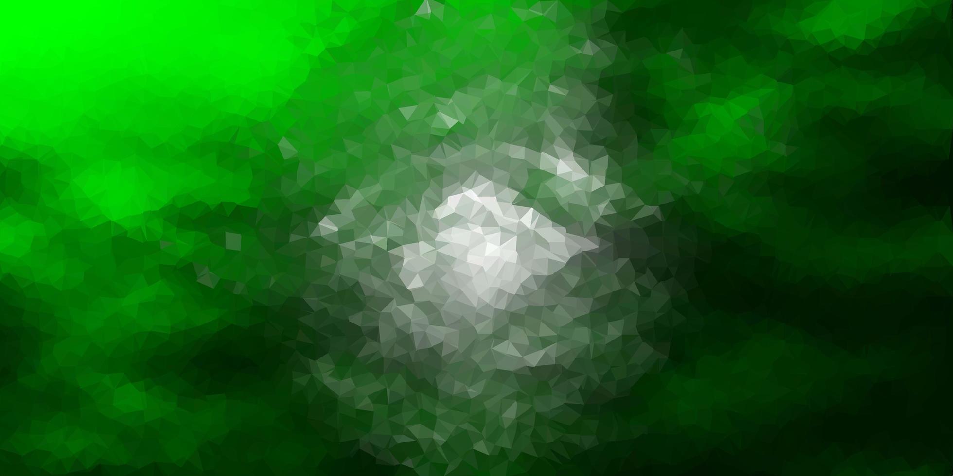 Dark green vector gradient polygon layout