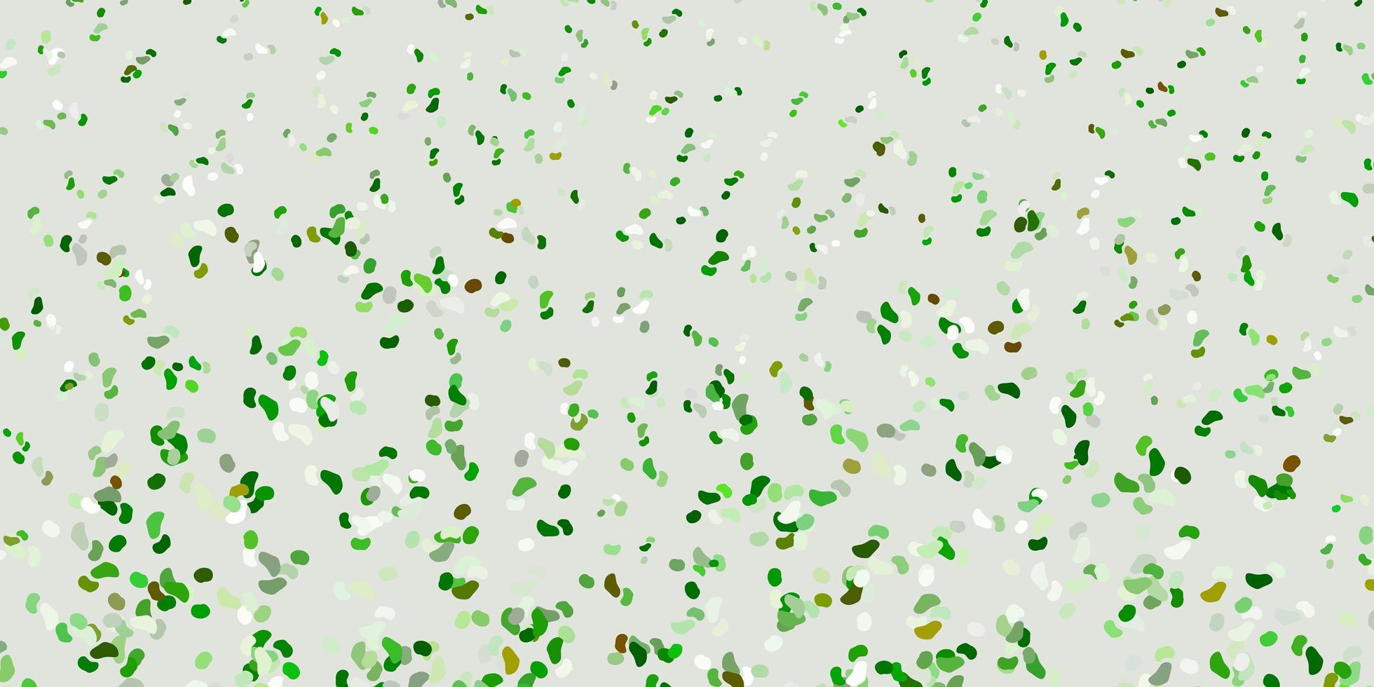 Light green yellow vector backdrop with chaotic shapes