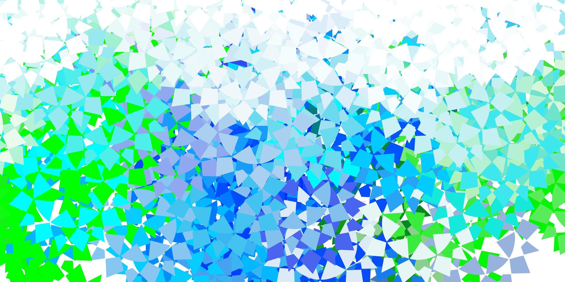 Fondo de vector azul claro con triángulos