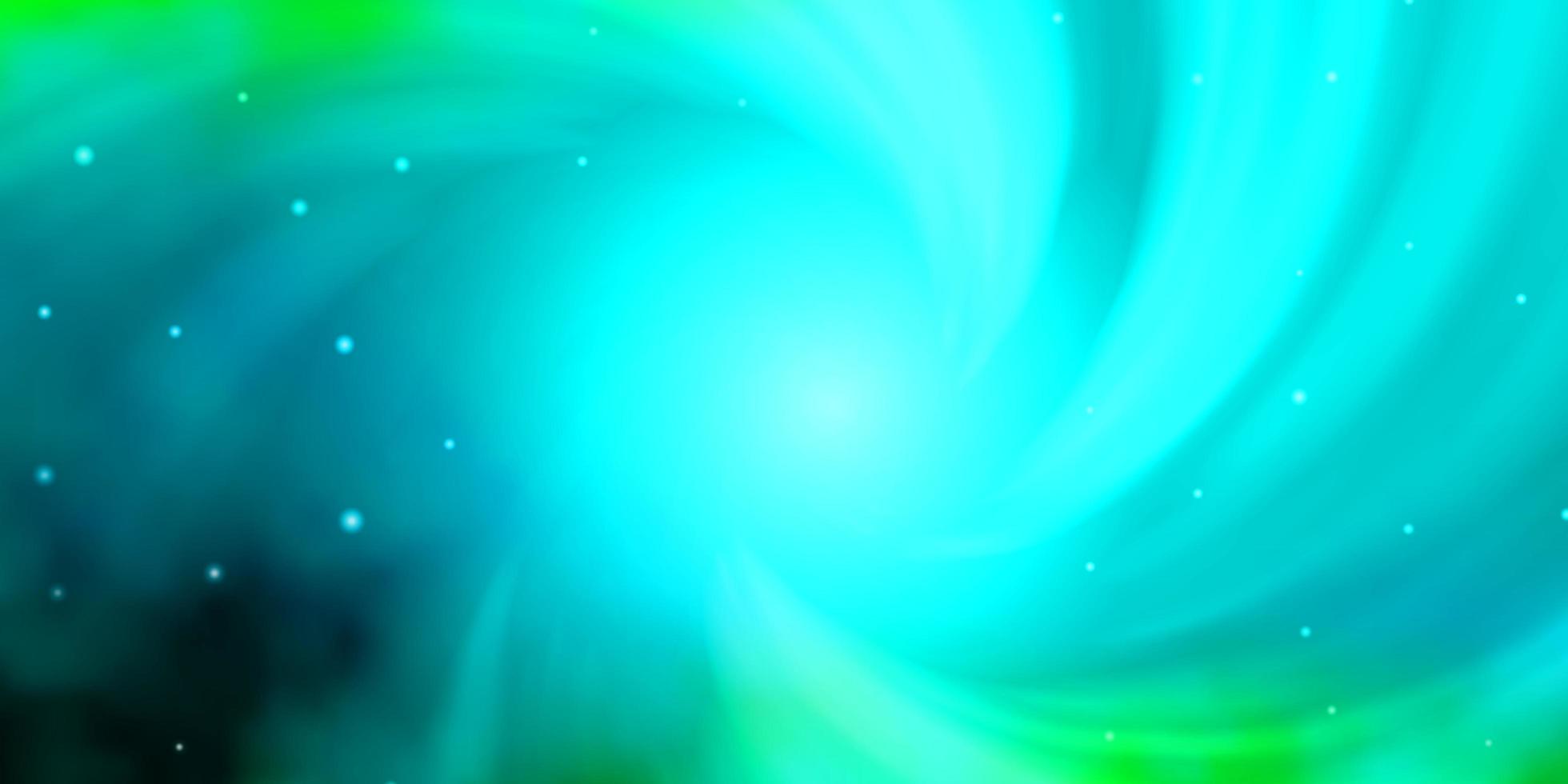 Light Blue Green vector template with neon stars Colorful illustration in abstract style with gradient stars Theme for cell phones