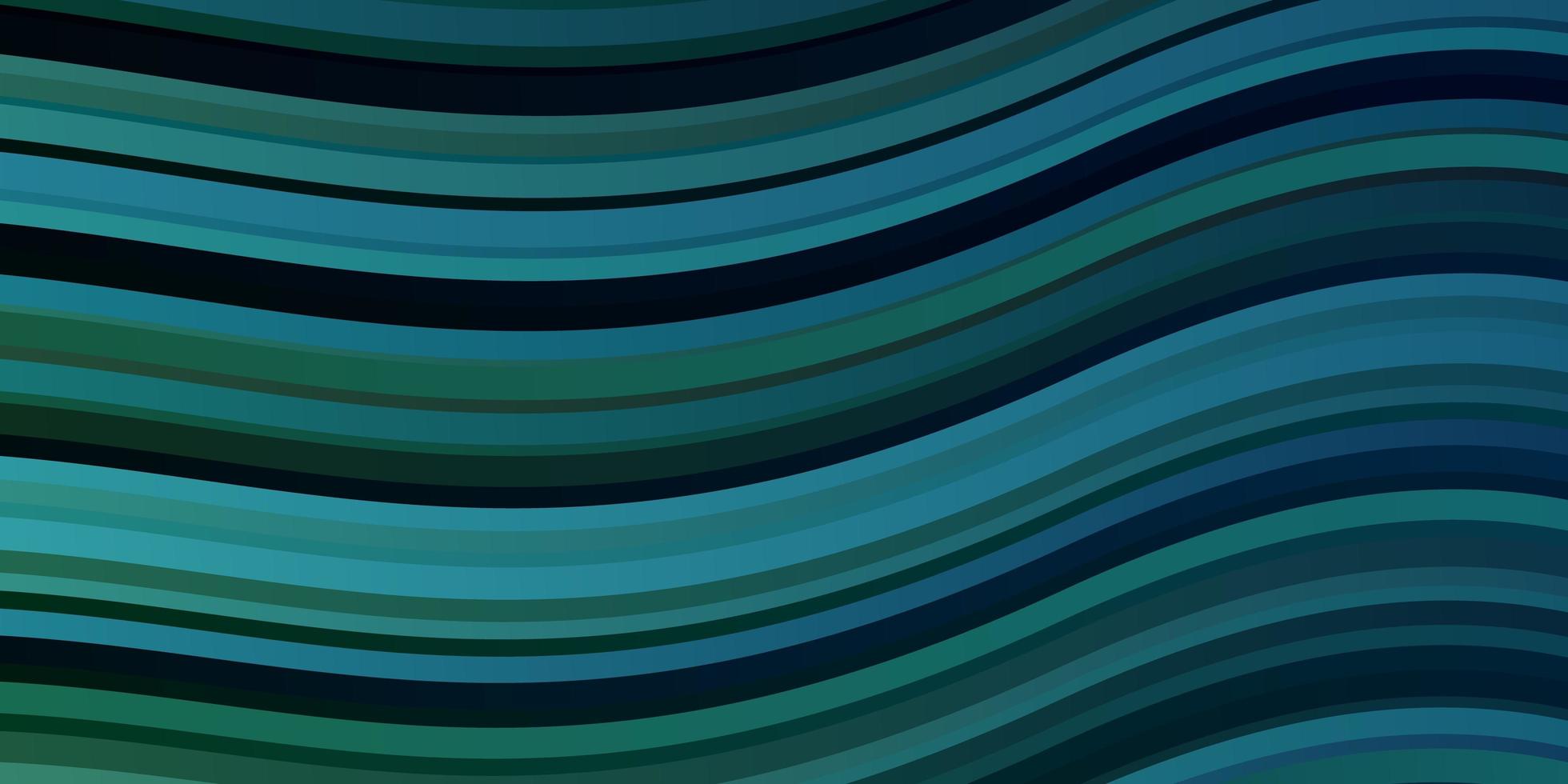 Light Blue Green vector layout with circular arc Bright sample with colorful bent lines shapes Template for your UI design