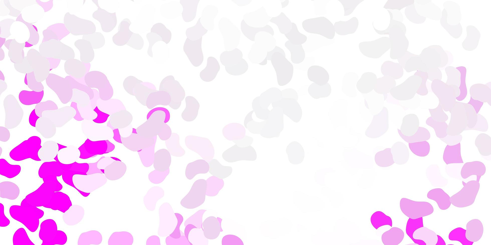 Light purple vector texture with memphis shapes