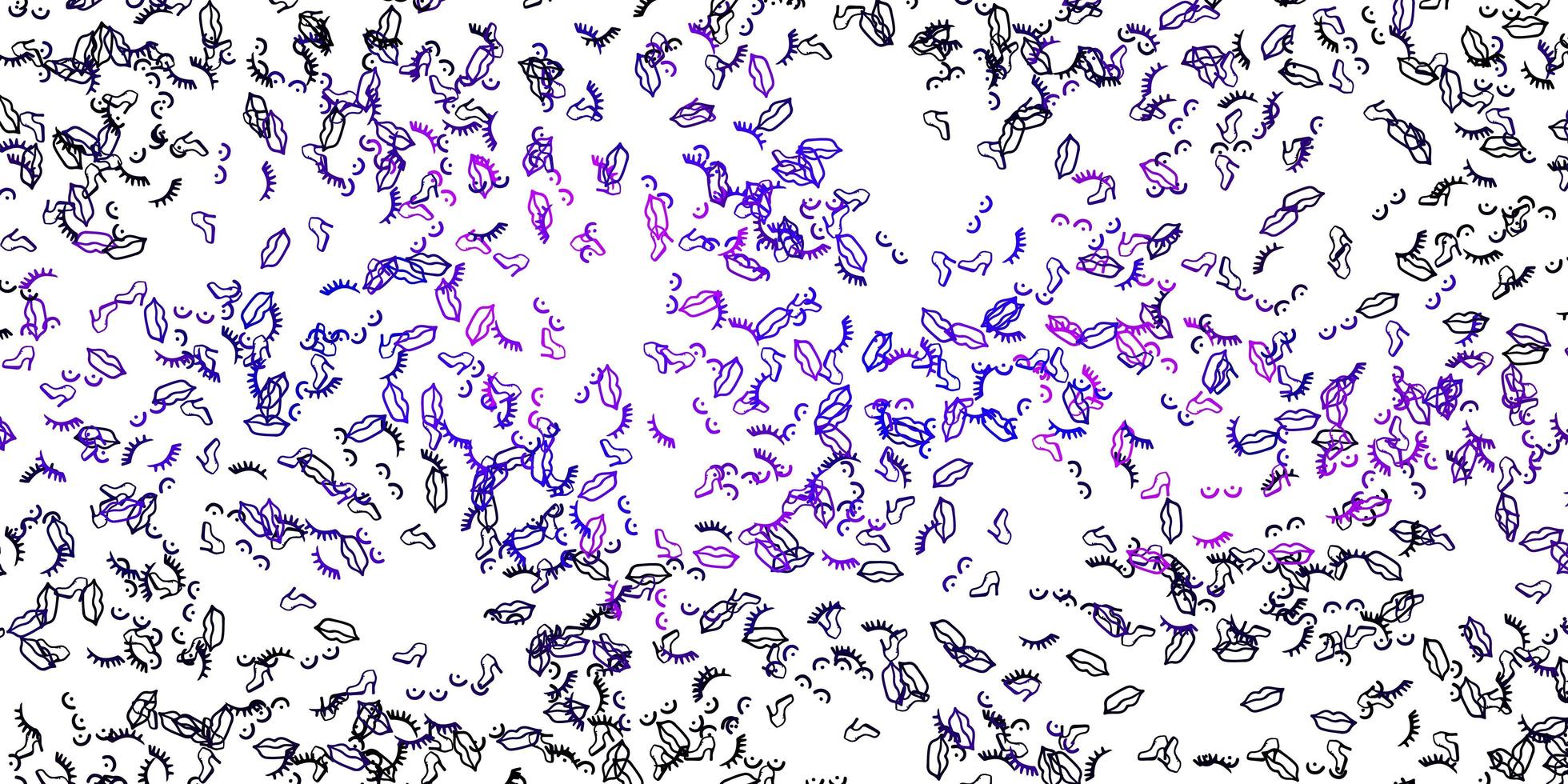 Light Purple vector texture with women rights symbols