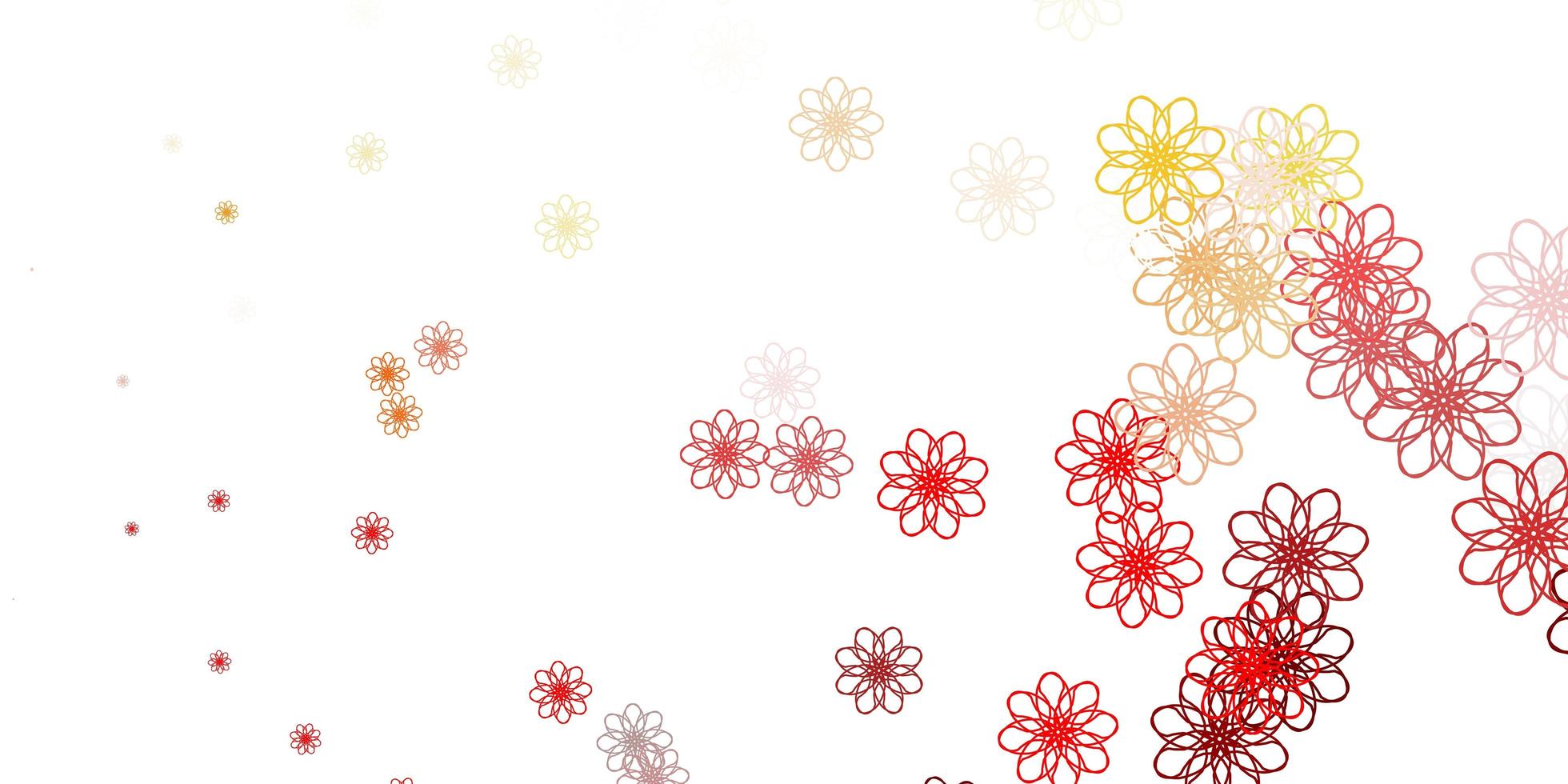 Light Red vector natural backdrop with flowers