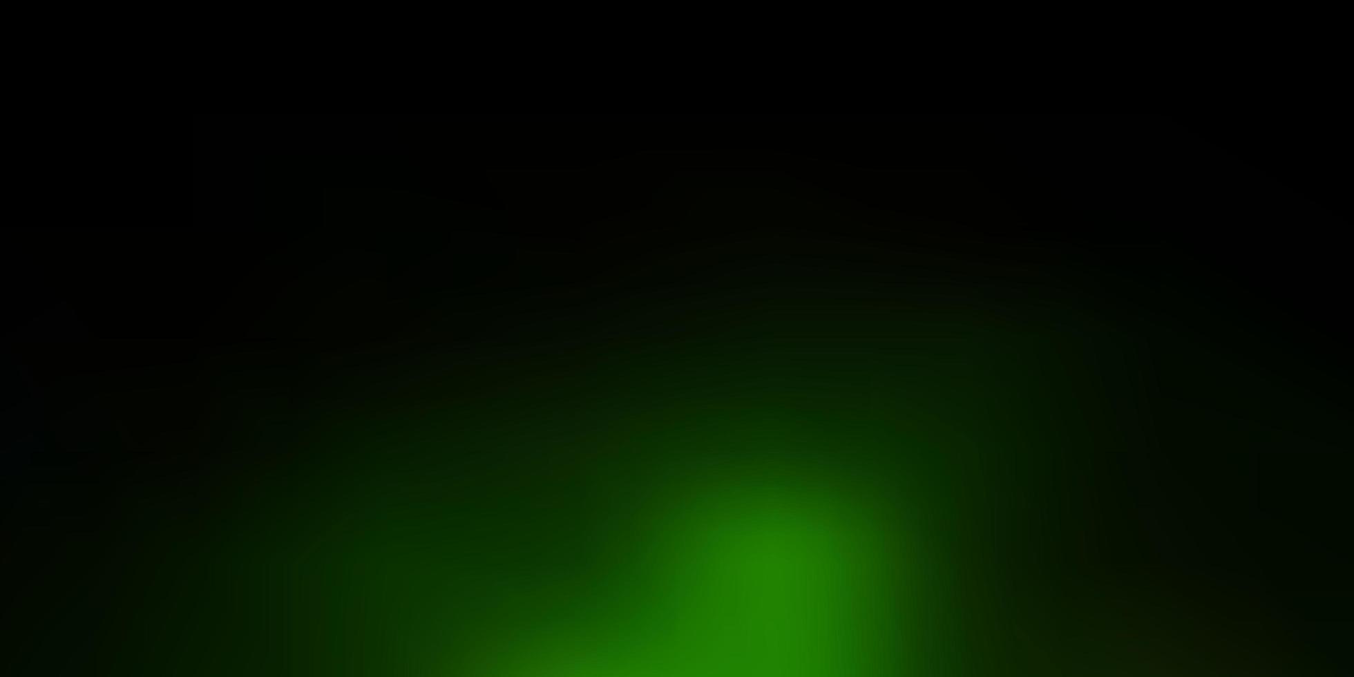 Dark green vector gradient blur backdrop