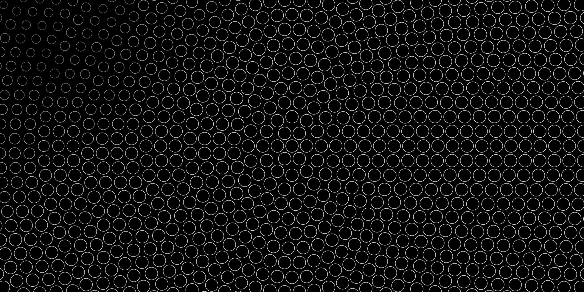 Dark Gray vector pattern with spheres Abstract decorative design in gradient style with bubbles Design for your commercials