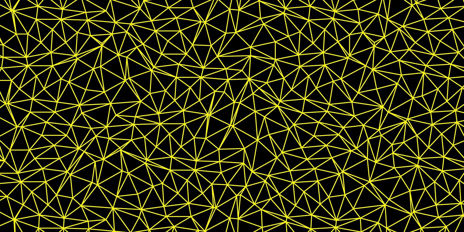 patrón de mosaico de triángulo vector amarillo claro