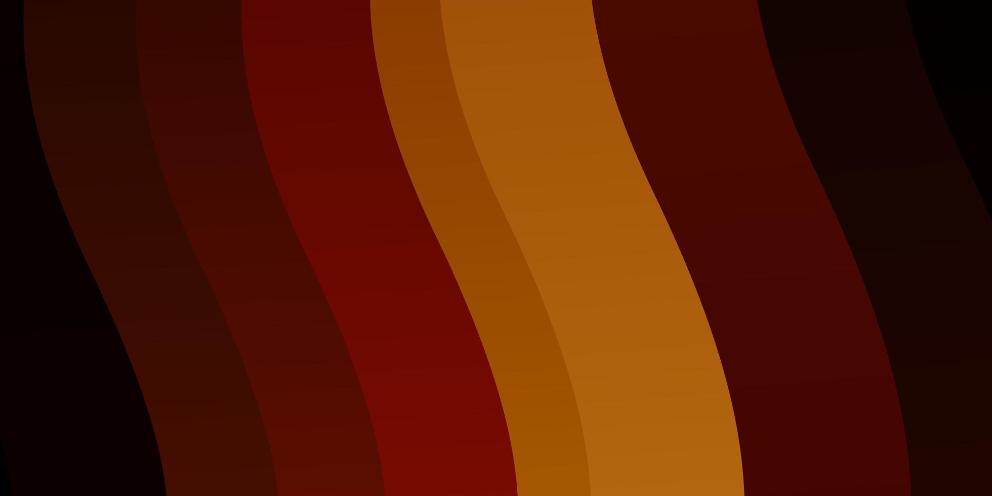 Dark Orange vector template with lines Colorful geometric sample with gradient curves Smart design for your promotions