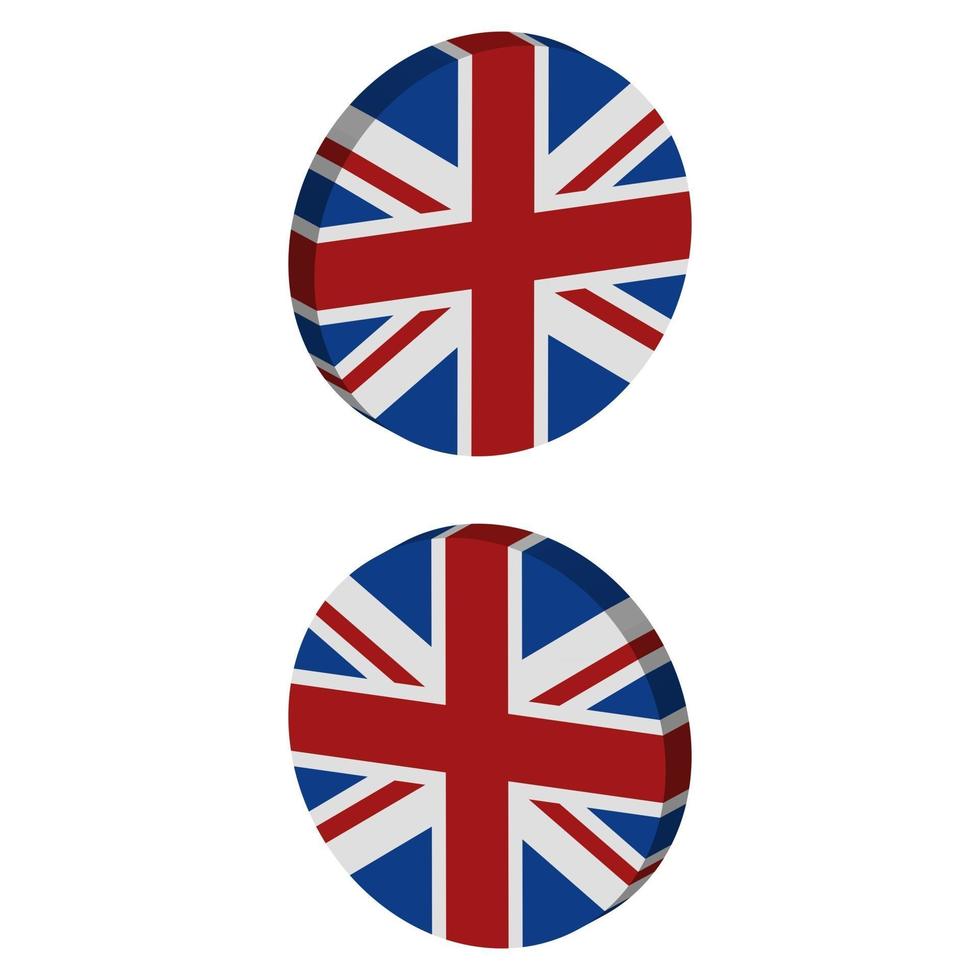 Great Britain Flag On Background vector