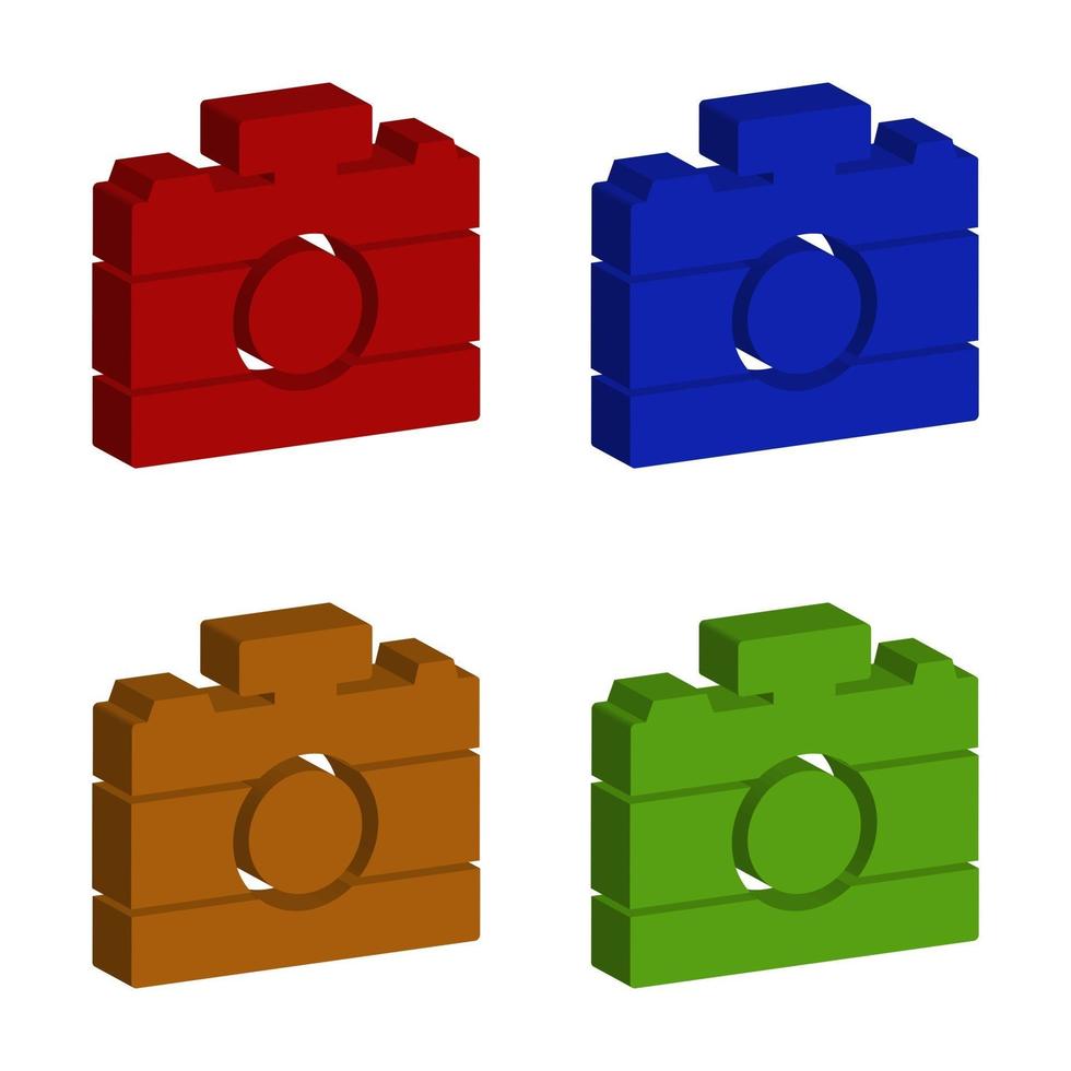 Camera On Background vector