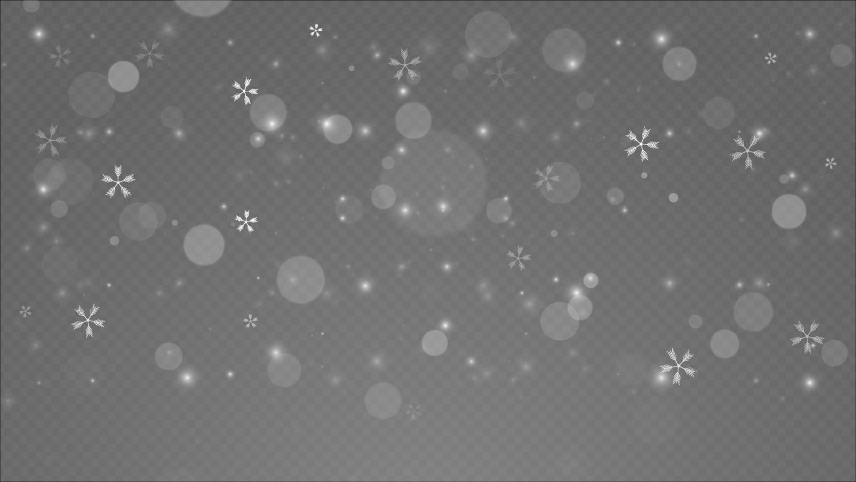 Vector heavy snowfall, snowflakes Snow flakes background