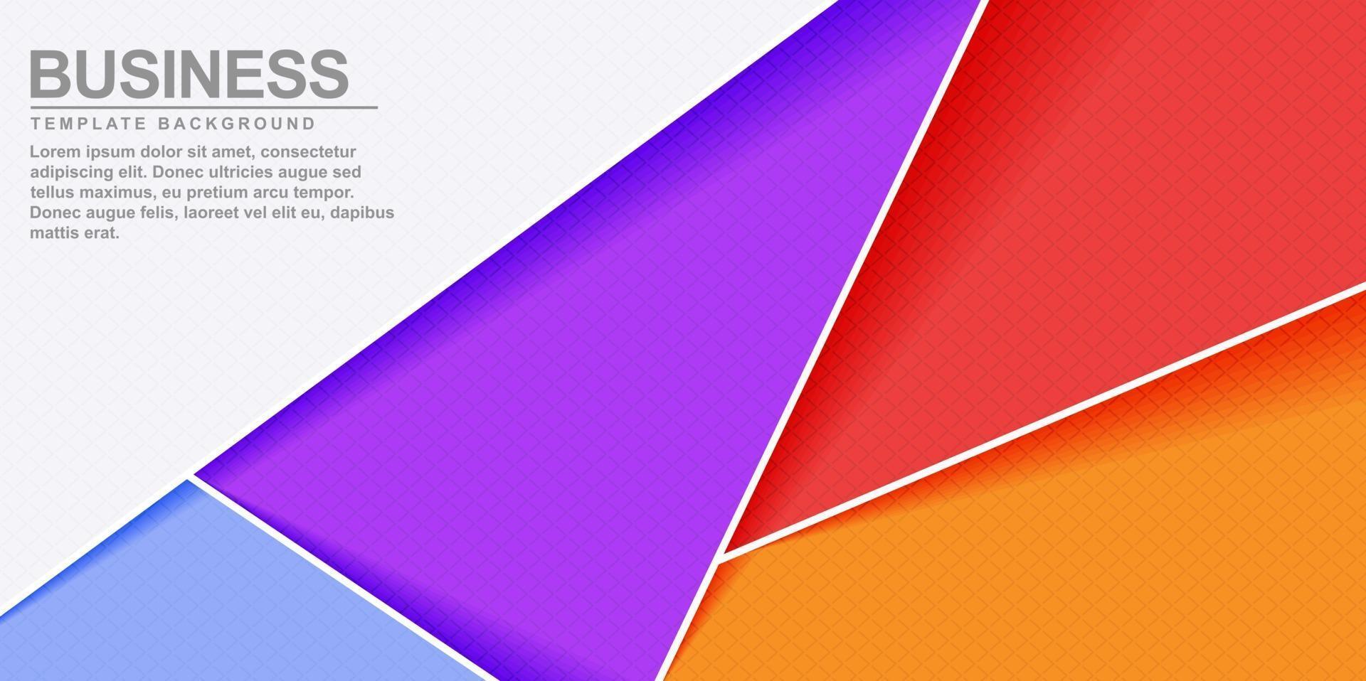 Abstract colorful geometric shape background banner design vector