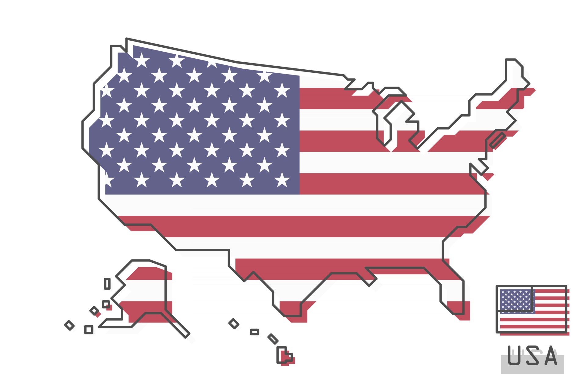 United States of America map and flag . Modern simple line cartoon design . Vector . 2628036 Vector Art at Vecteezy United States of America map and flag . Modern simple line cartoon design . Vector . 2628036 Vector Art at Vecteezy