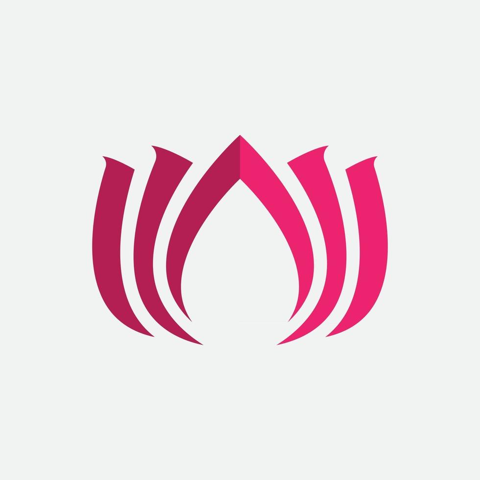 Lotus Logo Icon Vector Illustration