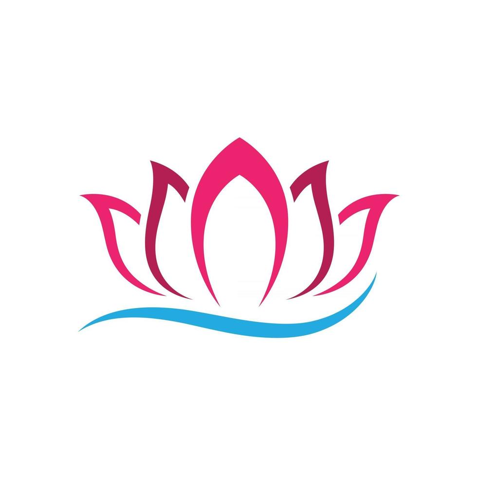 Lotus Logo Icon Vector Illustration